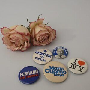 Vintage Political and Souvenir Button Collection